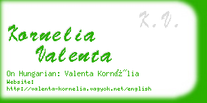kornelia valenta business card